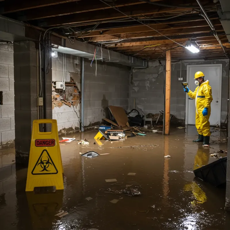 Flooded Basement Electrical Hazard in Little Falls, NY Property